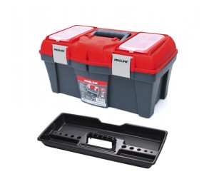 PROLINE 35718 Skrzynka narzędziowa 18" 458x257x227 mm z aluminiowymi zamknięciami