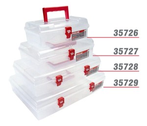PROLINE 35728 Organizer z rączką, 6 przegród, 359x238x85 mm