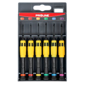 PROLINE 10225 Wkrętaki precyzyjne / zegarmistrzowskie Torx T4-T10 zestaw 6 el