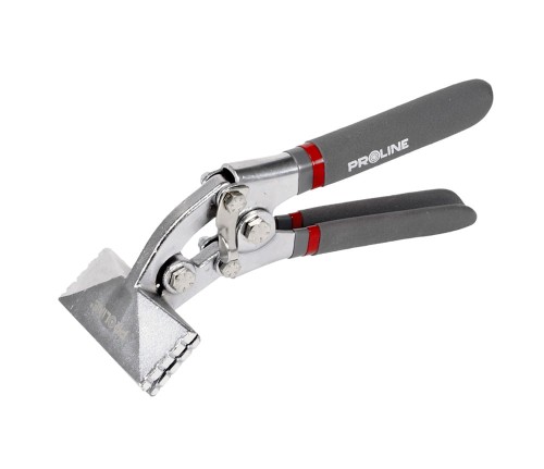 PROLINE 28380 Szczypce / zaciskarka do kształtowania profili 205 mm 80x35mm  wygięte