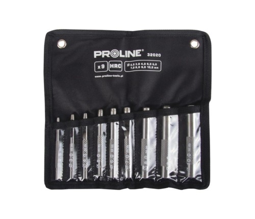 PROLINE 32020 Przebijaki do skóry 2.5 - 10 mm zestaw 9 sztuk