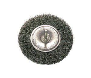 PROLINE 32428 Szczotka tarczowa z trzpieniem 80 mm, drut stalowy karbowany