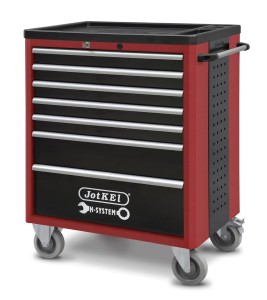 JOTKEL 21601 Wózek warsztatowy narzędziowy z 7 szufladami, wersja HWW05, 770 x 500 x 960 mm