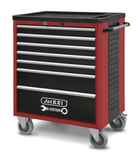 JOTKEL 21601 Wózek warsztatowy narzędziowy z 7 szufladami, wersja HWW05, 770 x 500 x 960 mm