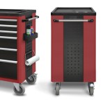 JOTKEL 21605 Wózek warsztatowy narzędziowy z 5 szufladami i schowkiem, wersja HWW05, 770 x 500 x 960 mm