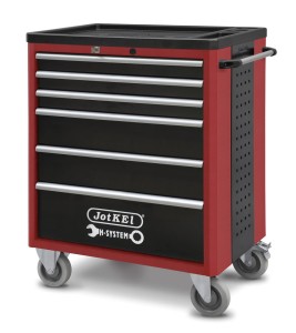 JOTKEL 21606 Wózek warsztatowy narzędziowy z 6 szufladami, wersja HWW05, 770 x 500 x 960 mm