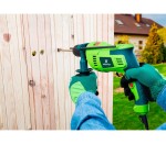 VERTO 50G528 Wiertarka udarowa 850 W uchwyt samozaciskowy 13 mm walizka + akcesoria