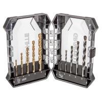 GRAPHITE 55H210 Zestaw wierteł 10 szt  do metalu HSS 3-8 mm, do betonu 3-8 mm