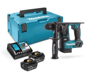 MAKITA DHR171RTJ Młotowiertarka akumulatorowa SDS-Plus 1.2 J + 2 x bateria 5 Ah + ładowarka