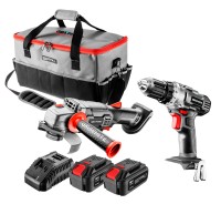 GRAPHITE Energy+ Zestaw narzędzi akumulatorowych 18 V 58G000 + 58G003 +2 x 4 Ah Li-Ion + ładowarka + torba
