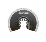 GRAPHITE 56H004 Tarcza półokrągła HM do ceramiki, 85 mm