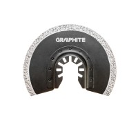 GRAPHITE 56H004 Tarcza półokrągła HM do ceramiki, 85 mm