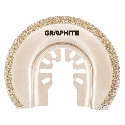 GRAPHITE 56H063 Tarcza półokrągła HCS do ceramiki, 65 mm, galwaniczne pokrycie nasypem diamentowym