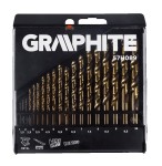 GRAPHITE 57H089 Wiertła do metalu HSS-Co 1.0-10.0 mm, zestaw 19 szt.
