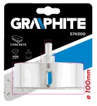 GRAPHITE 57H300 Wiertło diamentowe do gresu 100 mm