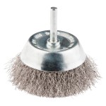 GRAPHITE 57H600 Szczotka druciana doczołowa z trzpieniem 75 mm, INOX