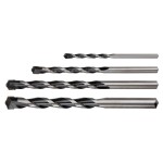 GRAPHITE 57H746 Wiertła do betonu 4-10 mm, zestaw 4 szt., końcówka motylkowa