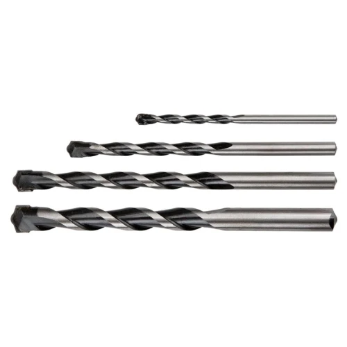 GRAPHITE 57H746 Wiertła do betonu 4-10 mm, zestaw 4 szt., końcówka motylkowa