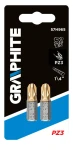 GRAPHITE 57H965 Końcówki wkrętakowe / bity PZ3 x 25 mm, 2 szt.