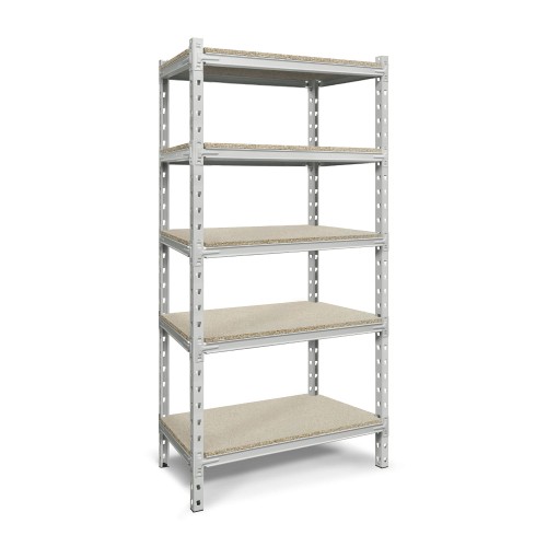 JOTKEL 23833 Regał metalowy wtykowy 5 - półkowy malowany 1000 x 1000 x 2005 mm