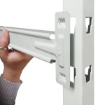 JOTKEL 23835 Regał metalowy wtykowy 5 - półkowy malowany 1200 x 400 x 2005 mm