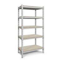 JOTKEL 23839 Regał metalowy wtykowy 5 - półkowy malowany 1200 x 800 x 2005 mm