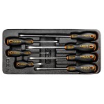NEO TOOLS 84-231 Wkład do szuflad - wkrętaki płaskie zestaw 7 szt.
