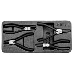 NEO TOOLS 84-240 Wkład do szuflad - szczypce segera do pierścieni osadczych zestaw 4 szt.