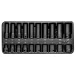 NEO TOOLS 84-241 Wkład do szuflad - nasadki udarowe 1/2" 10-24 mm zestaw 20 szt.