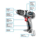 GRAPHITE 58G019 Wiertarko-wkrętarka akumulatorowa bezszczotkowa Energy+ 18V Li-Ion uchwyt 13 mm bez akumulatora