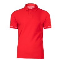 LAHTI PRO L40307 Koszulka POLO bawełniana czerwona