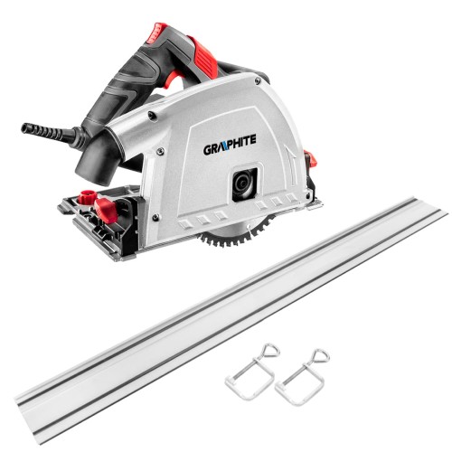 GRAPHITE 58G495 Zagłębiarka 1200W, tarcza 165 mm + szyna prowadząca 1400 mm, 2 zaciski