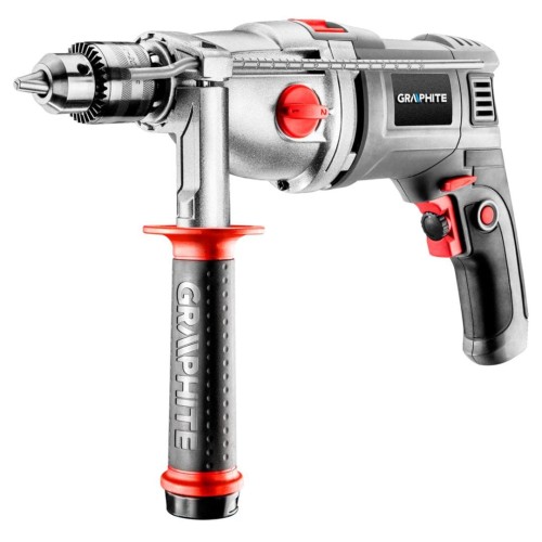 GRAPHITE 58G722 Wiertarka udarowa dwubiegowa 1050W, uchwyt kluczykowy 13 mm, walizka