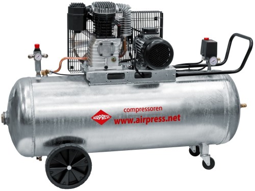 AIRPRESS Kompresor G 600-200 Pro 10 bar 4 KM 380 l/min galwanizowany 200 l