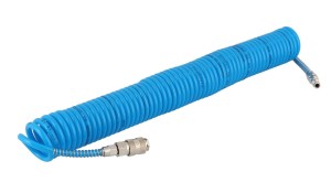 AIRPRESS 4304207 Wąż spiralny PU 8 mm x 5 mm, 15 m uzbrojony