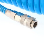 AIRPRESS 4304208 Wąż spiralny PU 12 mm x 8 mm, 5 m uzbrojony