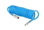 AIRPRESS 4304208 Wąż spiralny PU 12 mm x 8 mm, 5 m uzbrojony