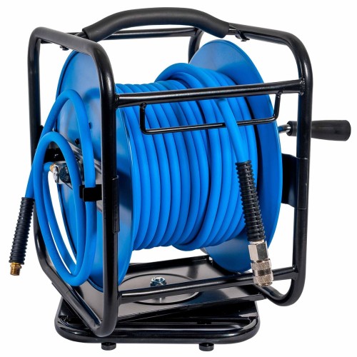 AIRPRESS 46573 Zwijadło pneumatyczne na bębnie z wężem hybrydowym 8 x 12 mm, 30 m