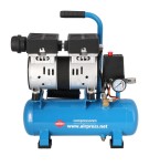 AIRPRESS Kompresor bezolejowy L 6-105 SILENT 8 bar 0.6 KM 84 l/min 6 l