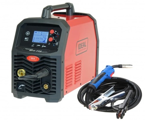 IDEAL TECNO MIG 205 LCD SYNERGIC Inwertorowy półautomat spawalniczy MIG / TIG / MMA, 200 A