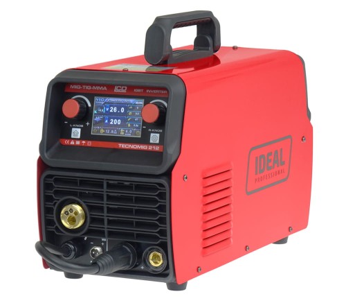 IDEAL TECNO MIG 212 LCD SYNERGIC VRD ALU Inwertorowy półautomat spawalniczy MIG / TIG / MMA 200 A