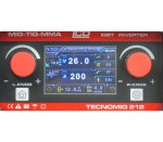 IDEAL TECNO MIG 212 LCD SYNERGIC VRD ALU Inwertorowy półautomat spawalniczy MIG / TIG / MMA 200 A