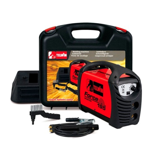 TELWIN FORCE 195 +ACX Spawarka inwertorowa MMA, 170 A w walizce