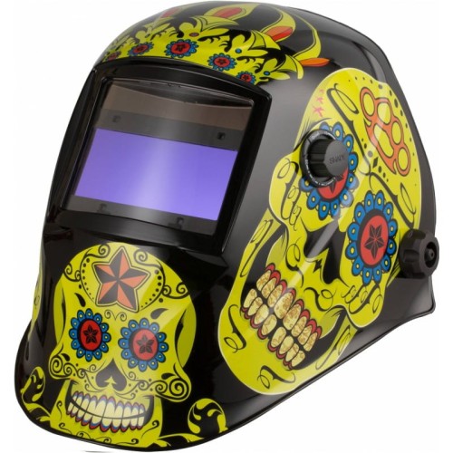 IDEAL APS-510G FLOWER SKULL Przyłbica spawalnicza automatyczna samościemniająca