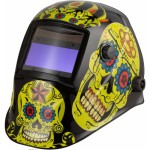 IDEAL APS-616G FLOWER SKULL Przyłbica spawalnicza automatyczna samościemniająca