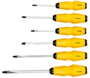 TOPEX 39D504 Wkrętaki do pobijania zestaw 6 szt.