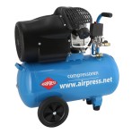 AIRPRESS Kompresor HL 425-50 8 bar 3 KM 392 l/min 50 l + zestaw akcesoriów