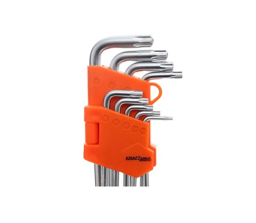 Kraft&Dele KD10295 Klucze imbusowe TORX  z otworem T10 - T50 zestaw