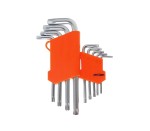 Kraft&Dele KD10295 Klucze imbusowe TORX  z otworem T10 - T50 zestaw