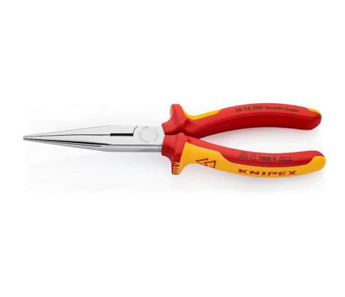 KNIPEX 2616200 Szczypce półokrągłe wydłużone 200 mm VDE 1000 V